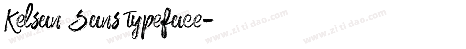 Kelsan Sans typeface字体转换